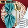 10PCS Metal Napkin Rings Modern Exquisite Napkins Holders For Easter Dinner Family Gatherings Wedding Banquets Table Decoration