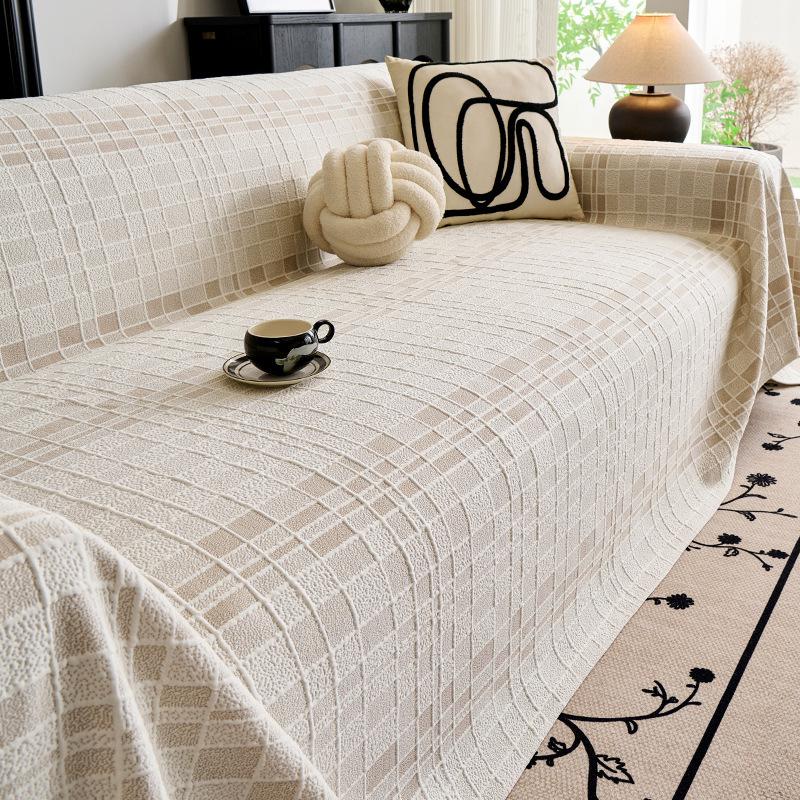Ice silk summer sofa cover fabric cushion sofa cushion anti-slip cat scratch cover cover