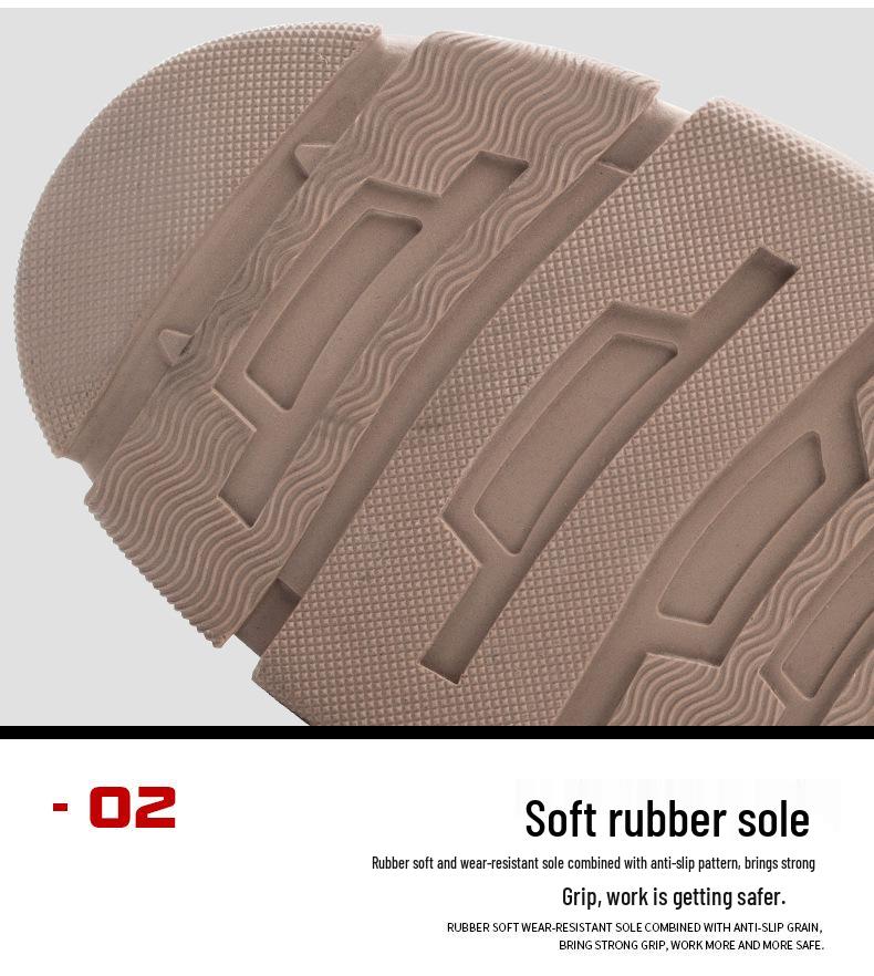 Men's Steel Toe Safety Shoes, Anti-Smash, Anti-Puncture, Non-Slip, Wear-Resistant, Comfortable Work Shoes.