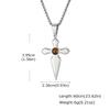 Vnox Cross Pendant Necklace for Men Boys, Gold Silver Color Stainless Steel Black Onyx Inlay Box Chain Punk Hip Hop Jewelry Gift
