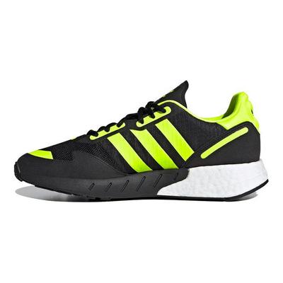 ZX 1K Boost Grafica Logo Audace - Nero Giallo Solare Sneakers Unisex Nero Opaco Argento Opaco FY3632