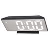 Digital Alarm Clock LED Mirror Screen USB Charging Automatic Dimming Electronic Clock for Bedroom