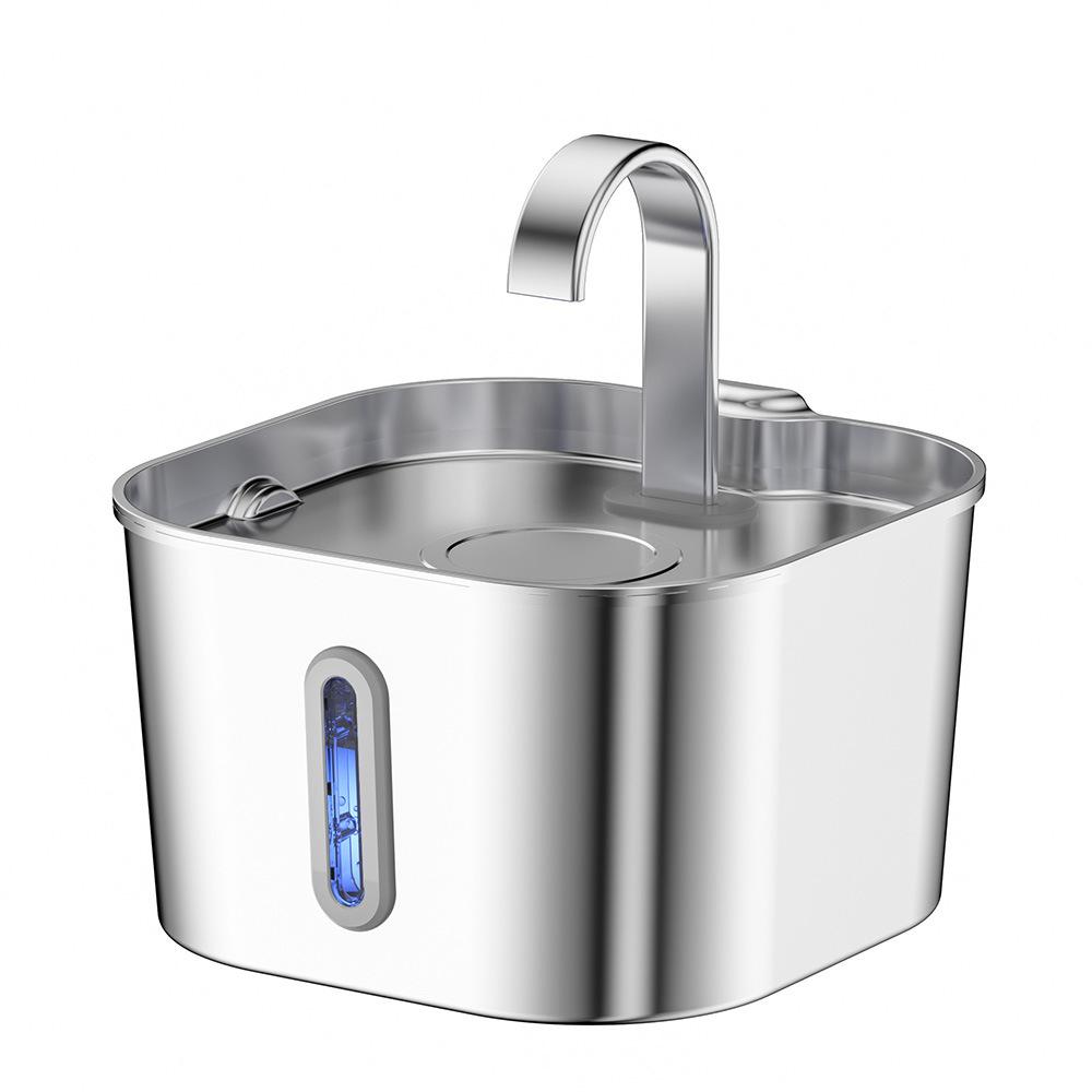 Factory 3.2L Quiet Operation Stainless Steel Pet Water Fountain Auto Cat Water Dispenser for Cats Kittens Puppies Indoor