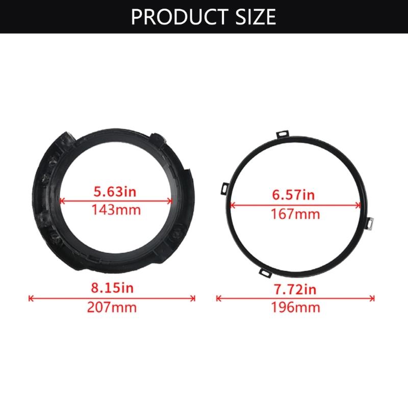 Verbesserter 7-Zoll-Rundscheinwerfer-Halterungsversteller Kunststoffgestell für 2007-2017 Auto-Scheinwerferzubehör
