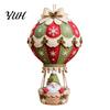 Festive Mantel Decoration Making Christmas Hot Air Balloon DIY Kit, 3D Felt Hanging Ornament Sewing Santa Creative Fabric Stitching Projects