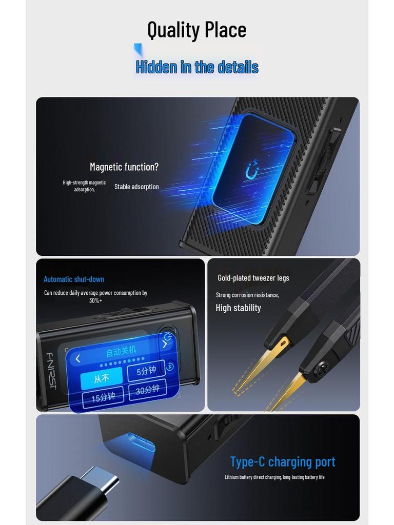 FNIRSI Digital LCR-ST2 Handheld Component Tester