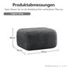 Aviana Ottoman Plush Fabric - Grey