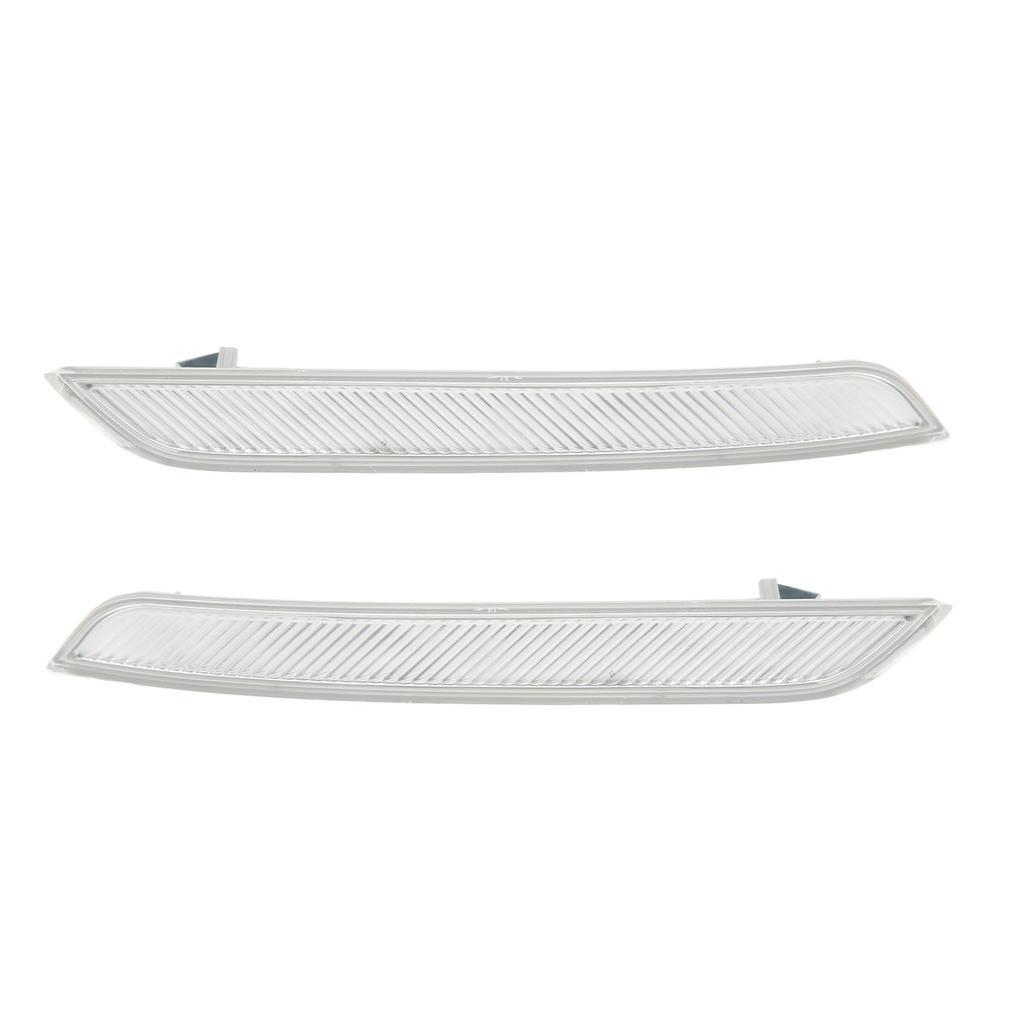 Riflettore paraurti anteriore bianco trasparente Migliora la visibilità dell'auto Riflettore indicatore laterale per X6 E71 2008‑2013