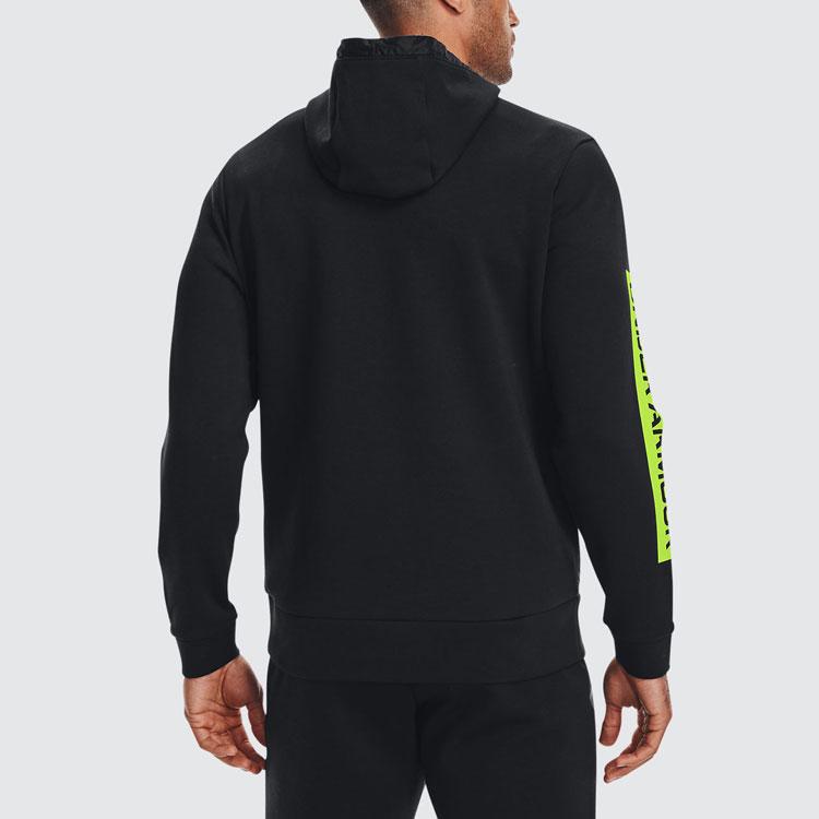 Under Armour Summit Series Training Knit Hooded Pullover Men Tops Black 1366221-001
