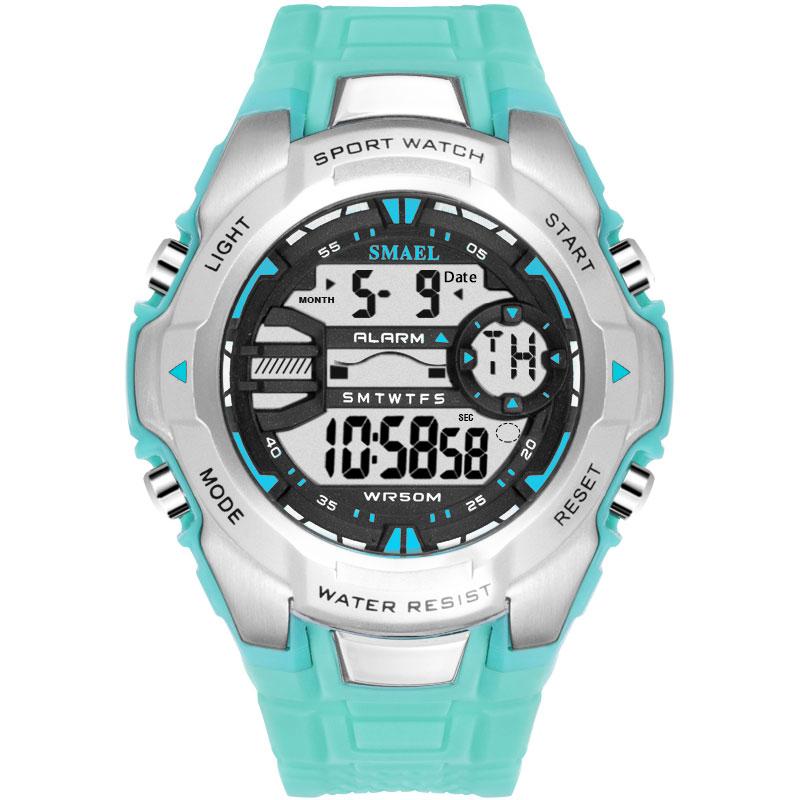 SMAEL 1340 Fashion New Design Men Digital Watch Rubber Strap Water Resistant Superior Multi Function Date Sports Wristwatch