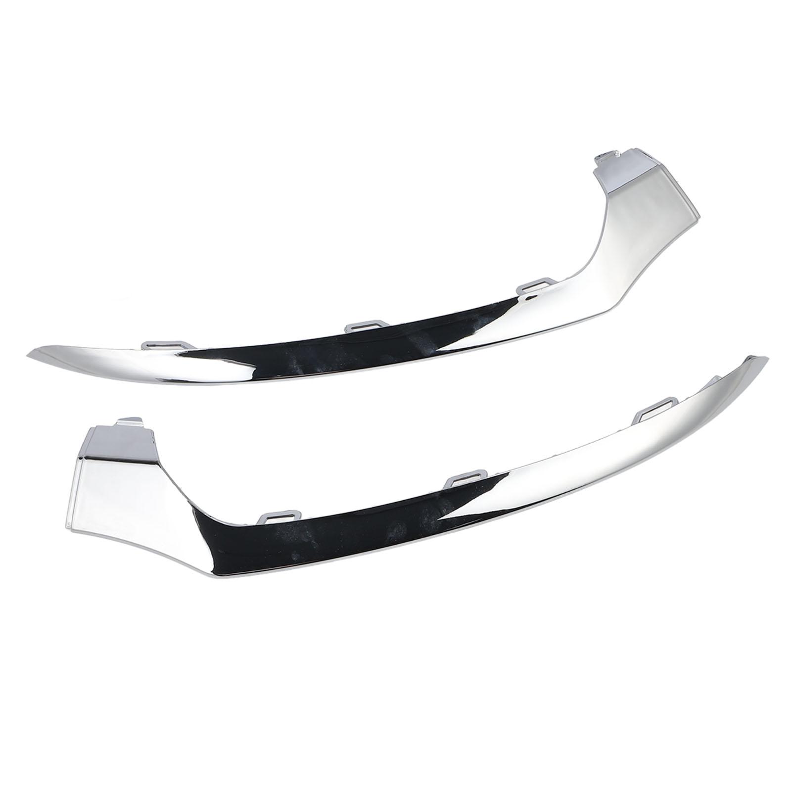 

2PCS Chrome Front Bumper Lower Trim 2058851374 Replacement for Benz C‑Class W205 C205 A205 S205