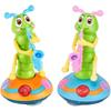 Brinquedo Musical de Lagarta Saxofone Dançante Luzes LED Piscantes Brinquedo Musical Elétrico Divertido para Crianças Presente Perfeito para Aprendizagem Hora de Brincar