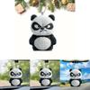 Panda Car Interior Decor Acrylic Car Mirror Ornament For Automotive Decoration And Gift