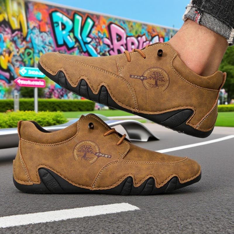 

Мужские белые повседневные кожаные кроссовки, привлекательный символ дерева, удобная посадка, ботинки на плоской подошве, трендовый вид, мотоциклетные ботинки 40