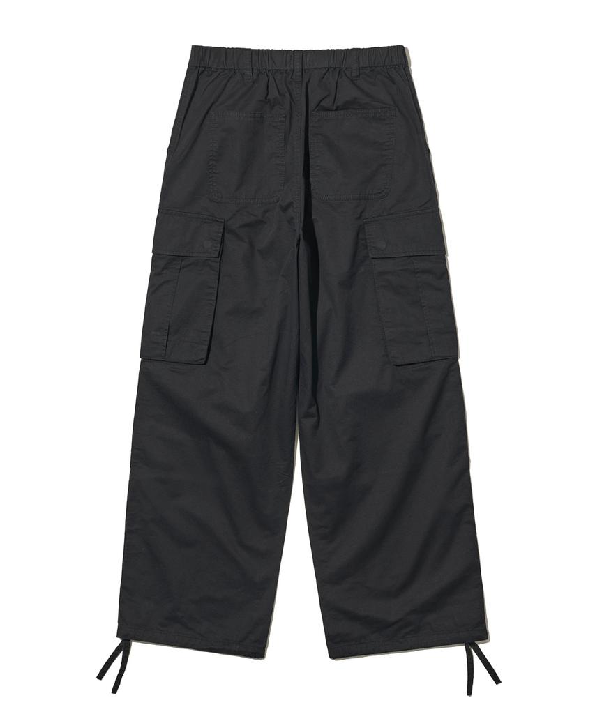 BIG UNION Pleated Cargo Pants / Black