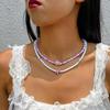 Bohemian Colorful Bead Necklace for Women Summer Handmade Starfish Tortoise Choker Chain Beach Jewelry Accessories Gifts