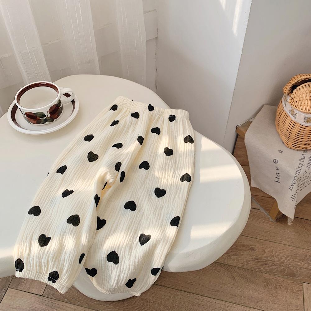 Korean-Style Baby Mosquito-Proof Cotton Gauze Lantern Pants for Spring/Summer 2025 - Unisex, Thin, Loose Harem Fit