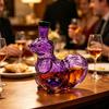 Squirrel Whiskey Decanter, Glass Animal Liquor Bottle with Stopper, Creative Wine Dispenser for Home Bar, Unique Gift for Whiskey Lovers