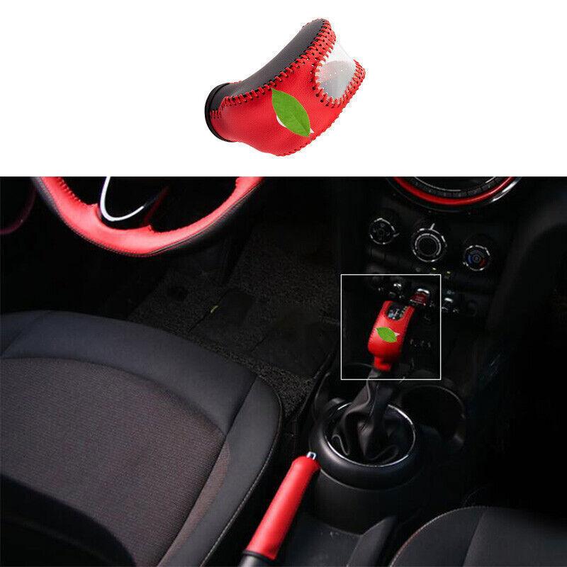 For Mini Cooper Countryman F60 Red Leather Gear Shift Knob Shifter Lever Trim