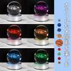 IFOLAINA 3D Space Crystal Ball Prezent urodzinowy Popularne Kobiety Dzieci Planeta Przezroczysta Kryształowa Kula Światło LED Wielokolorowa Zmiana Stylowa Uzdrawiająca