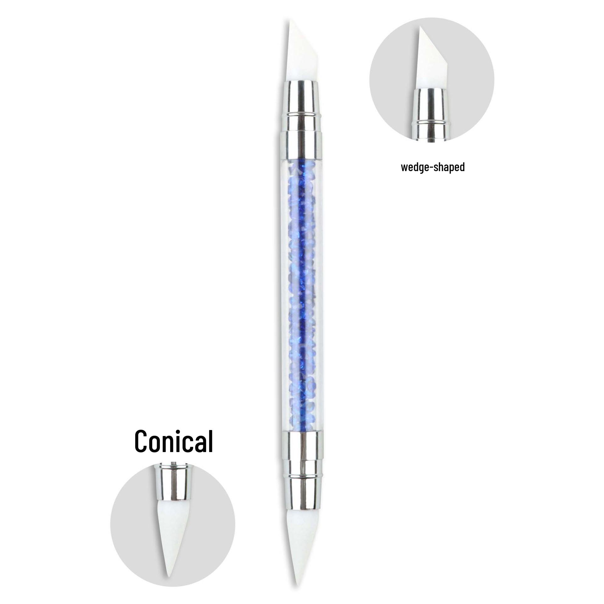

Double-Headed Nail Art Silicone Embossing & Carving Pen Set