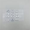 For BRABUS 400 450 460 480 500 550 560 580 600 650 700 800 850 880 900 Chrome Letters Number Trunk Emblem Logo