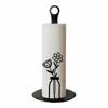 Vertical Storage Paper Towel Holder Wooden Base Tissue Storage Rack Paper Towel Stand  Home Decor