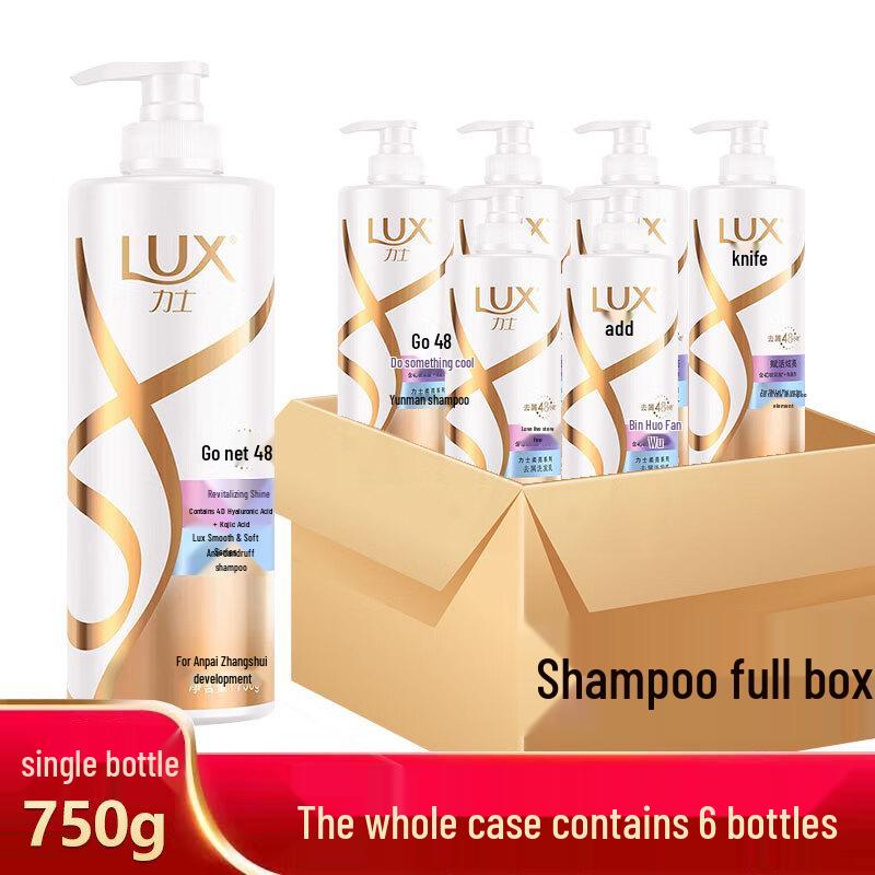 Lux Dazzling & Softening Shampoo with 4D Hyaluronic Acid, 6-Pack