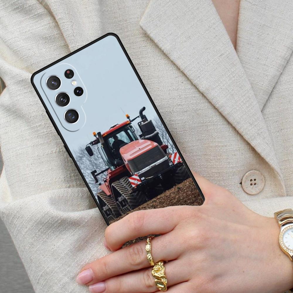 Red Tractors Car Cell Phone Case for Samsung Galaxy S26 Ultra S25 S24 S23 S22 S21 S20 Note10 Cover
