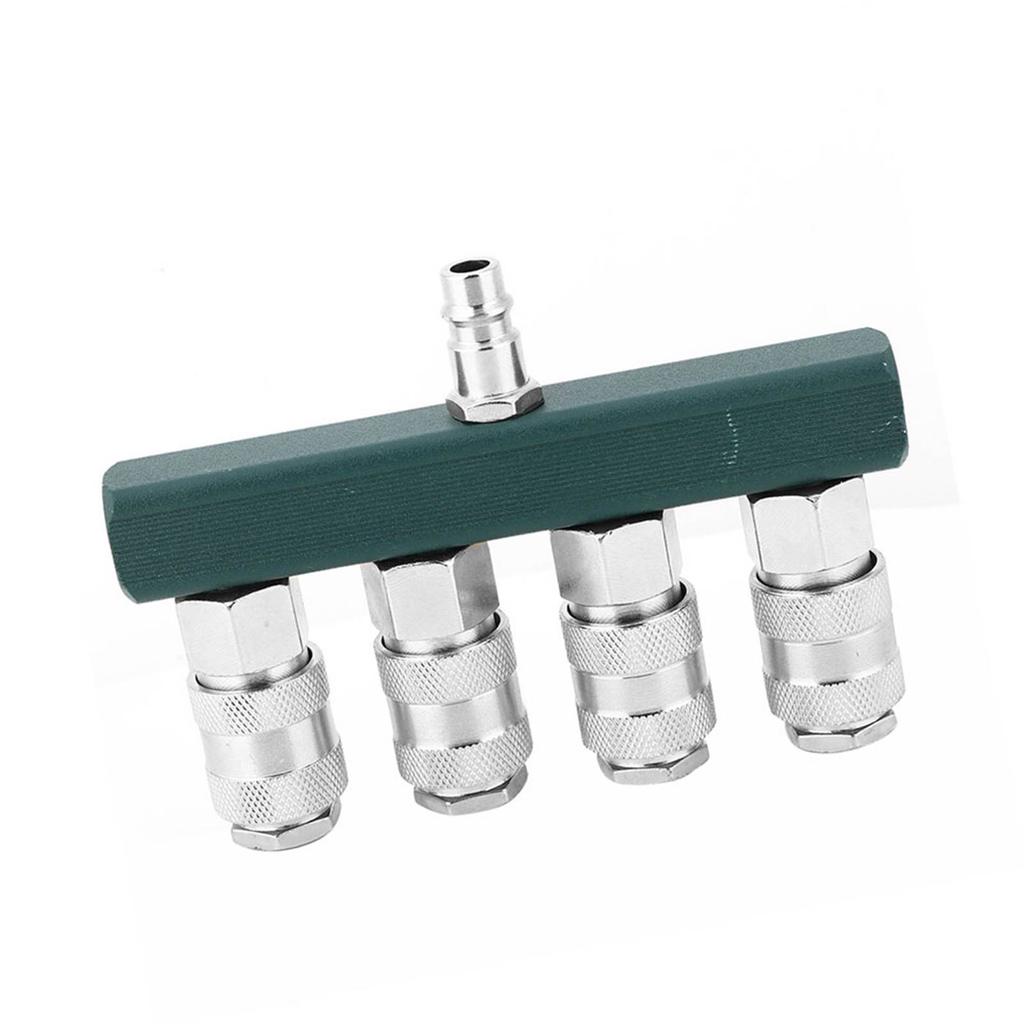 4cestná rychlospojka 1/4" NPT závit Vysoce kvalitní spojka vzduchové hadice Pneumatické fitinky