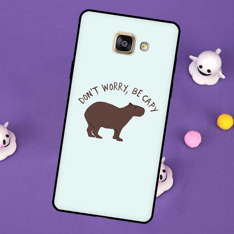 Süße Capybara Hülle Für Samsung Galaxy A3 A5 2016 J3 J5 J7 2017 J6 J4 Plus A6 A7 A8 A9 J8 2018 Rückseite