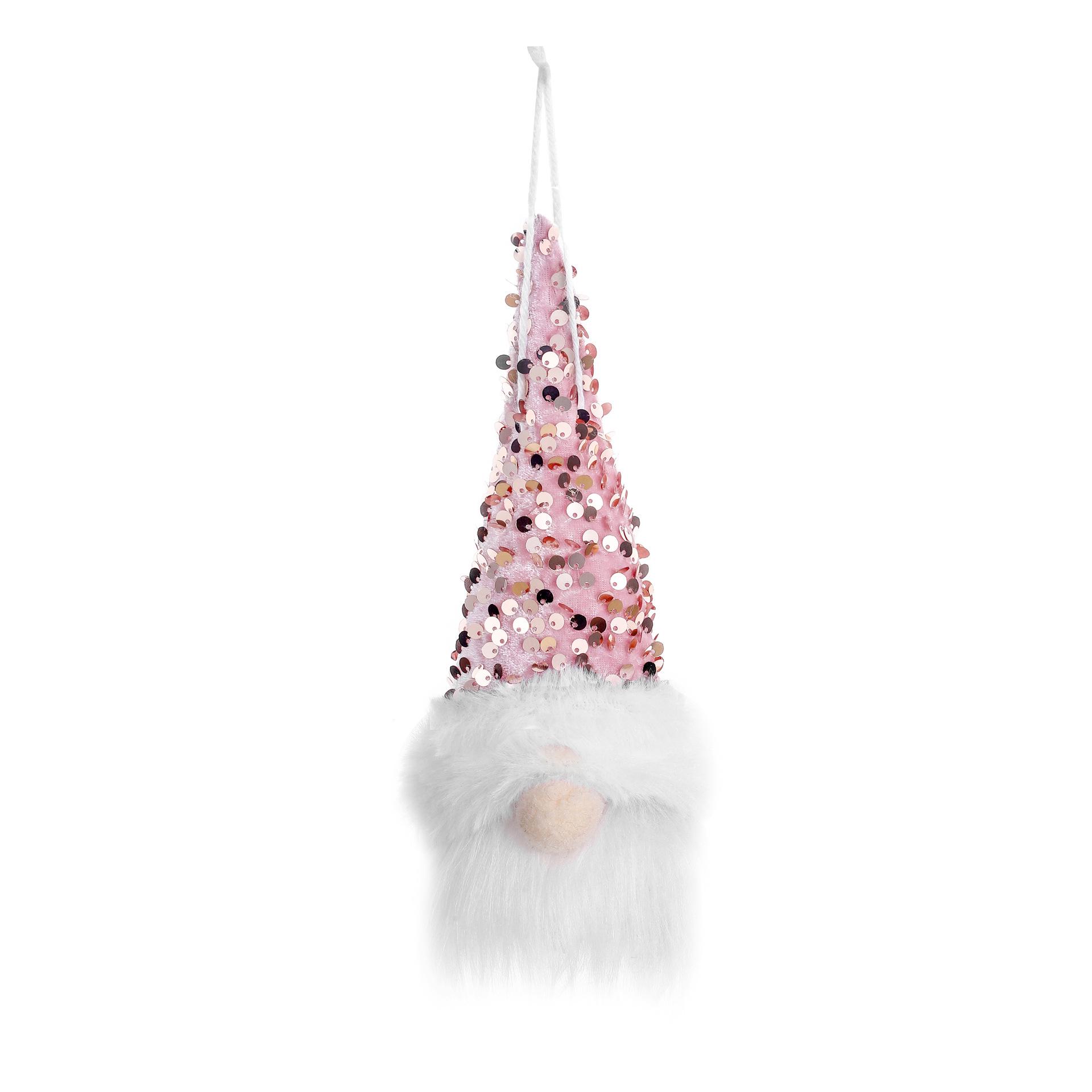 Luminous Christmas Forest Old Man Ornament: Faceless Doll Tree Pendant