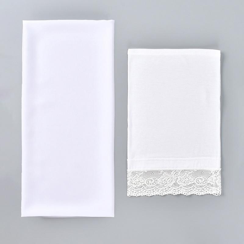 2/Pcs Lace Hijab Cap With Chiffon Scarf Women Hijab Solid Color Long Shawls Wraps Ladies Bandana Cotton Bonnet And Chiffon Scarf