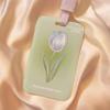 Ins Rose Tulip Flower ID Card Holder Kpop Star Photo Card Display Case Cute Student Subway Bus Card Protective Case with Lanyard