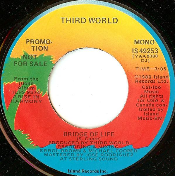 

7inch Record THIRD WORLD Bridge Of Life IS49253PROMO Island Records 1980 US Reggae Ska Dub Used