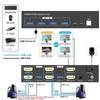 2X2 2 HDMI Port KVM Switch Dual Monitor 4K 60Hz for 2 Ports Extended Display USB 3.0 2-in-2 PC Mouse Keyboard