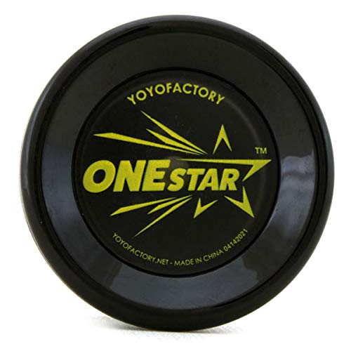 Yoyo One Star with DVD for Beginners Yoyo Factory (Clear Black)