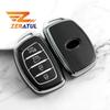 For Hyundai Tucson Santa Fe Rena Sonata Elantra Creta Ix35 Ix45 I10 I30 I40 3/4 Buttons Tpu Car Smart Key Case Cover Accessories