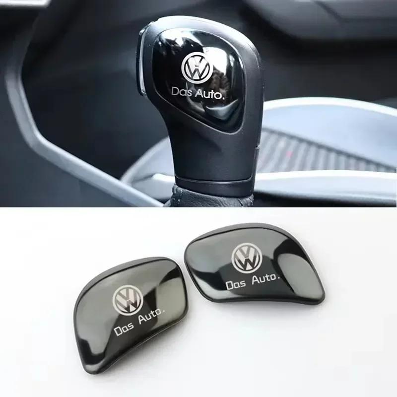 T23-Car Gear Head Shift Knob Handle Cover Trim Sticker For Volkswagen VW Golf Polo Tiguan Passat Touareg Magotan Touran Taigo Caddy