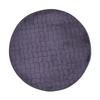 Tapis - LINGE DES DOMES - Tapis rond 90 cm - Velours uni - Couleur tomette - Anthracite