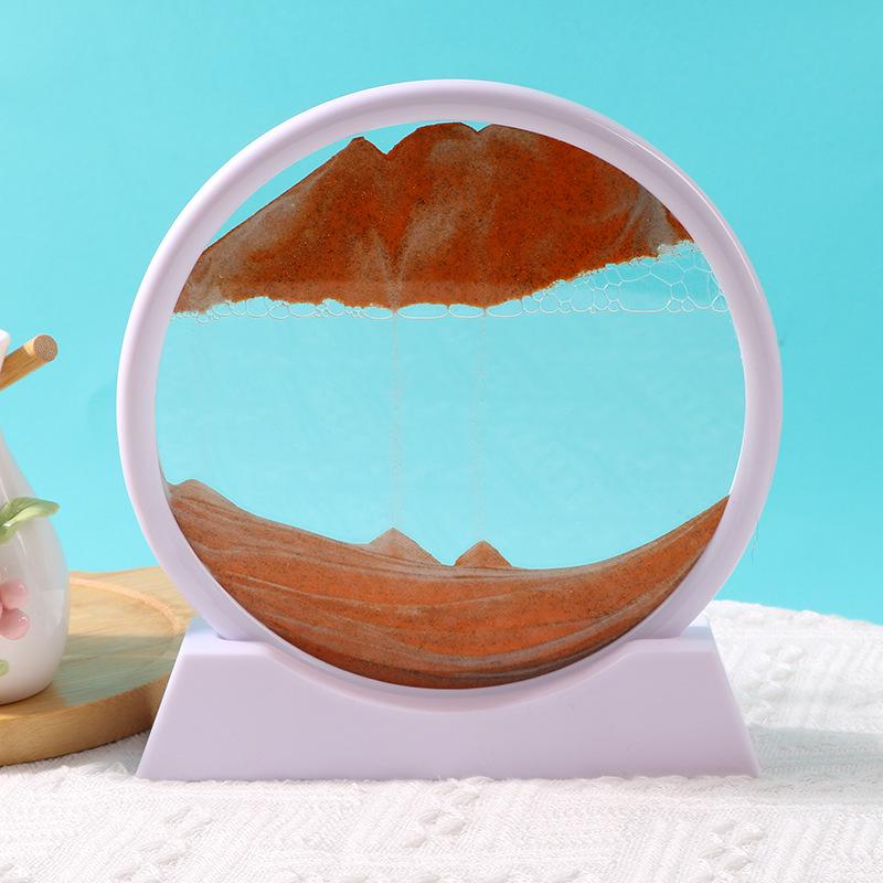 Quicksand Hourglass Ornament: Elegant Living Room, TV Cabinet, or Office Décor – Light Luxury Gift.
