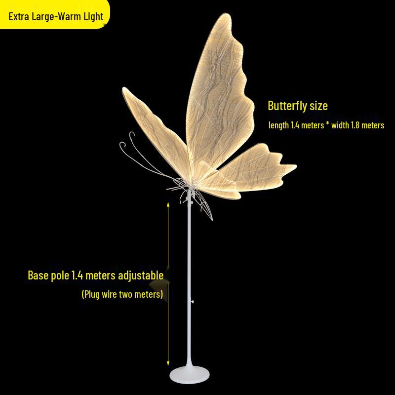 Luminous Butterfly Wings Chandelier: Wedding Ceiling Decoration & Aisle Guide