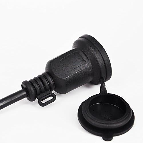 Limited Brand AKIRARI Extension Cord 3-Branch Rainproof Waterproof Power Cord for LED Illumination Outdoor PSE Certified Rainproof Cap Included (3M, B