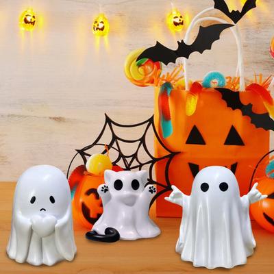 Halloween Ghost Decoration Cute Spooky Ghost Figurines Funny Ghost Ornaments