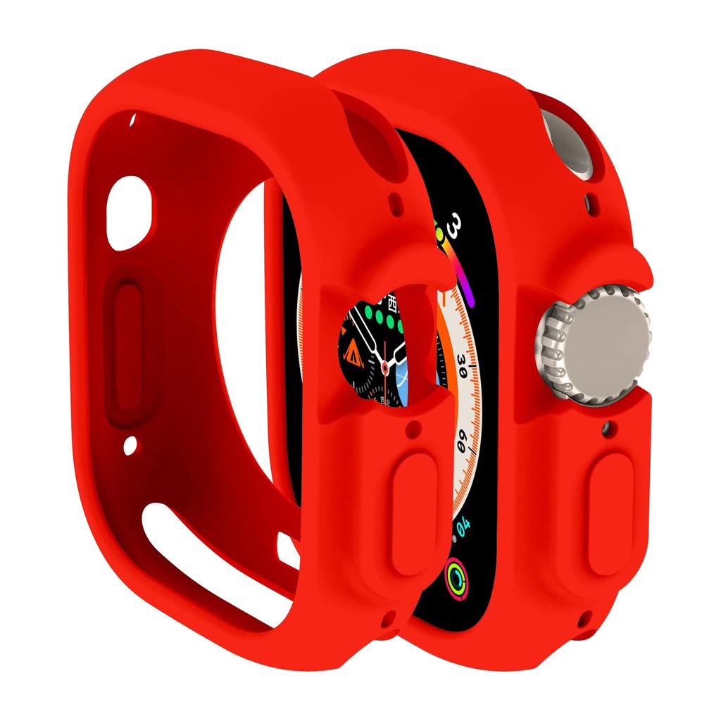 Cover for Apple Watch Ultra3 2 49mm Case All-Round Shockproof TPU Protective Silicone Bumper Scratch-Resistant iwatch ultra 3 49