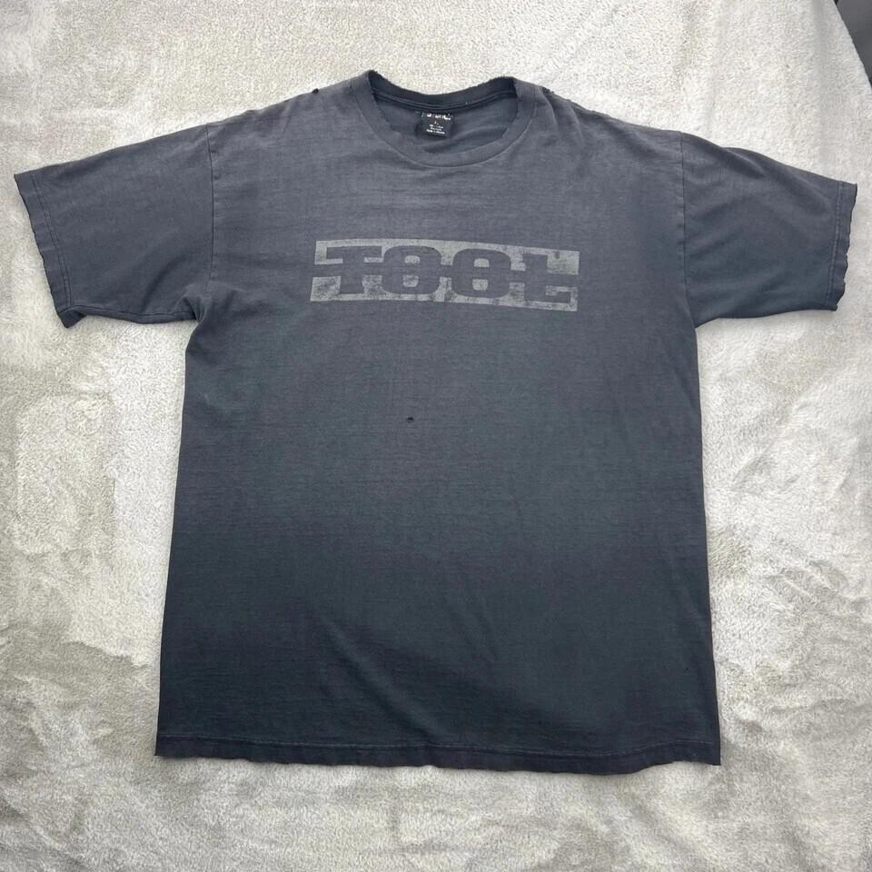 Vtg Tool Shirt Mens Black Aenima Tour Concert Rock Album Faded 90s Unisex T-Shirt XXL