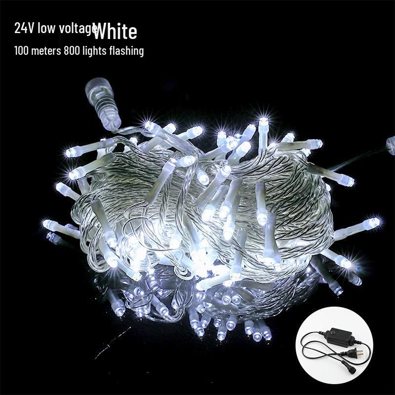 

24V Low Voltage LED Starry Sky String Lights: Waterproof Outdoor Tree Decoration High Quality 10m 100 Lights - No Transformer
