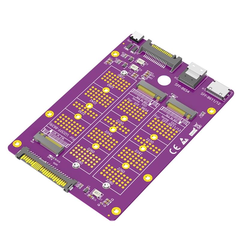 

3 in 1 Solid Disk to 8611 8654 U.2 8639 Converter Board Multiple Function for PC Connection Efficient 1