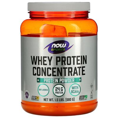 Sports, Whey Protein Concentrate, Naturally Unflavored, 1.5 Lbs (680 Grams)