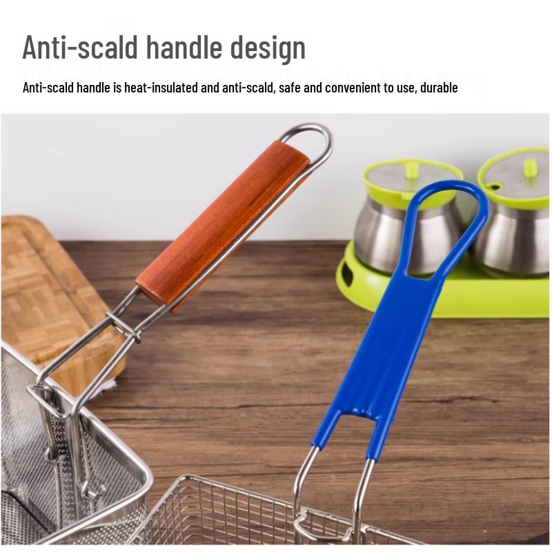 Quadratisches Edelstahl-Frittierkorb-Set